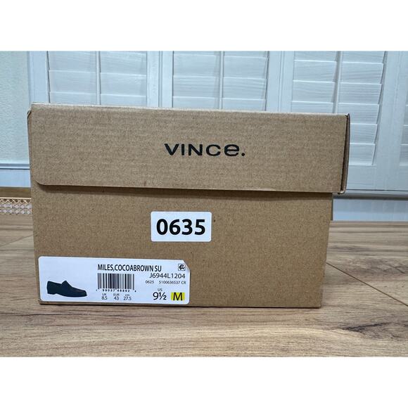 Vince Men\'s Miles Loafers Cocoa Brown Suede Size 9.5 NIB Minimalist Preppy main image 7